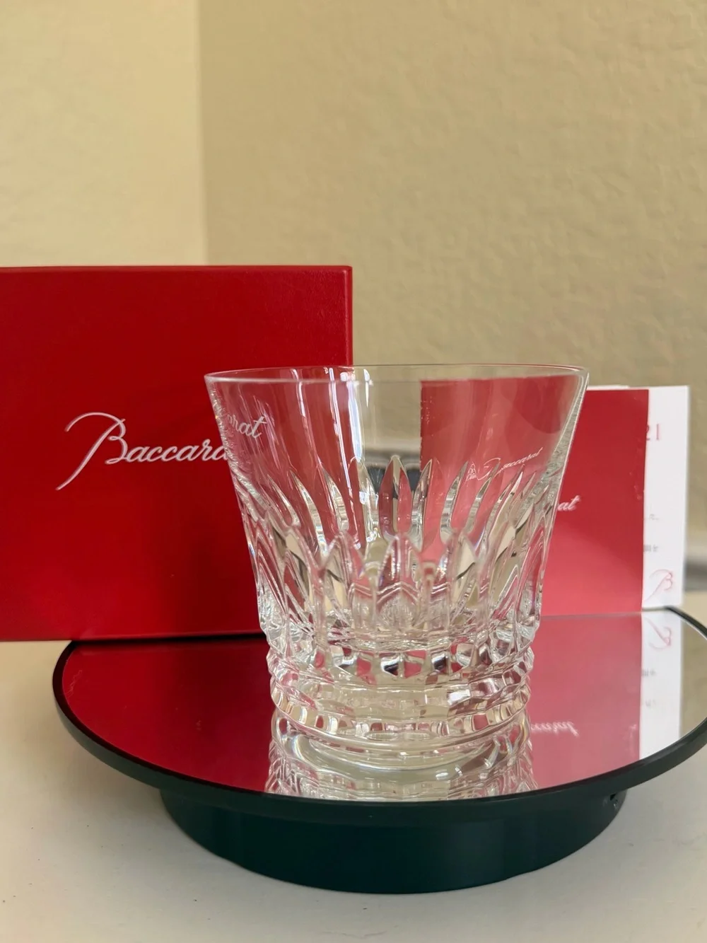 Baccarat crystal tumbler from the Everyday Tiara collection NIB